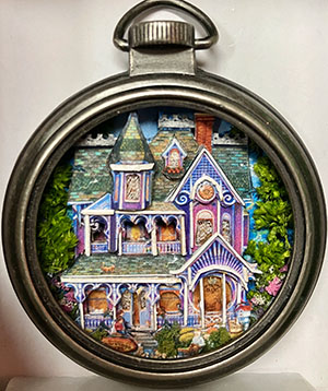 Anne Victorian OR Haunted Q. Anne Pocket Watch by Ginger Landon-Siegel